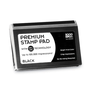 Cosco® Microgel Stamp Pad for 2000 PLUS, 2 3/4 x 4 1/4, Black (COS030253)