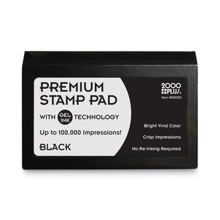 Cosco® Microgel Stamp Pad for 2000 PLUS, 2 3/4 x 4 1/4, Black (COS030253)