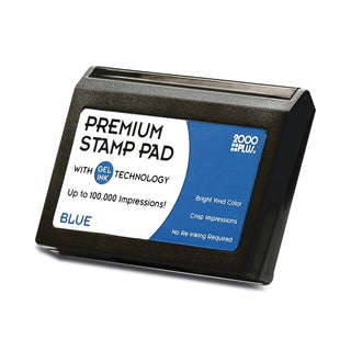 Cosco® Microgel Stamp Pad for 2000 PLUS, 3 1/8 x 6 1/6, Blue (COS030258)