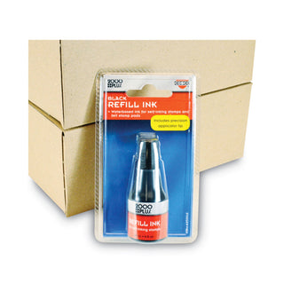 Cosco® Self-Inking Refill Ink, Black, 0.9 oz. Bottle (COS032962)