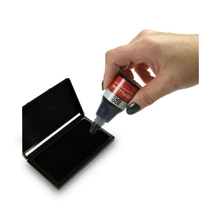 Cosco® Self-Inking Refill Ink, Black, 0.9 oz. Bottle (COS032962)
