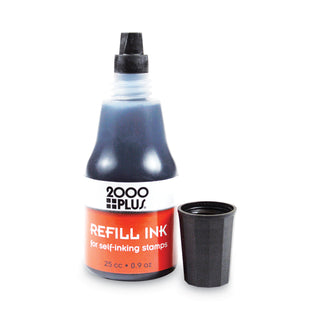 Cosco® Self-Inking Refill Ink, Black, 0.9 oz. Bottle (COS032962)