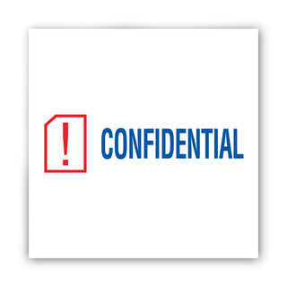 ACCUSTAMP2® Pre-Inked Shutter Stamp, Red/Blue, CONFIDENTIAL, 1 5/8 x 1/2 (COS035536)