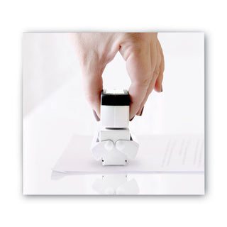 ACCUSTAMP2® Pre-Inked Shutter Stamp, Red/Blue, COMPLETED, 1 5/8 x 1/2 (COS035538)