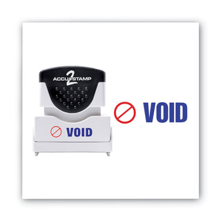 ACCUSTAMP2® Pre-Inked Shutter Stamp, Red/Blue, VOID, 1 5/8 x 1/2 (COS035539)