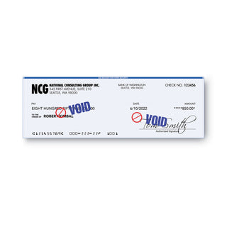 ACCUSTAMP2® Pre-Inked Shutter Stamp, Red/Blue, VOID, 1 5/8 x 1/2 (COS035539)