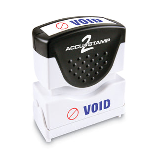 ACCUSTAMP2® Pre-Inked Shutter Stamp, Red/Blue, VOID, 1 5/8 x 1/2 (COS035539)