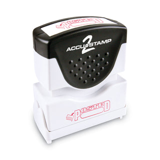 ACCUSTAMP2® Pre-Inked Shutter Stamp, Red, POSTED, 1 5/8 x 1/2 (COS035580)