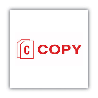 ACCUSTAMP2® Pre-Inked Shutter Stamp, Red, COPY, 1 5/8 x 1/2 (COS035594)