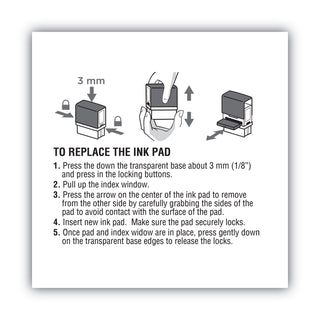 Cosco® Replacement Ink Pad for 2000PLUS 1SI40PGL & 1SI40P, Blue (COS065472)