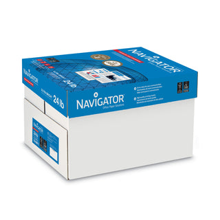 Navigator® Premium Multipurpose Copy Paper, 99 Bright, 24lb, 8.5 x 11, White, 500 Sheets/Ream, 10 Reams/Carton (SNANMP1124)