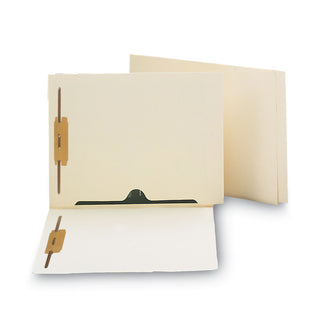 Smead™ Heavyweight Manila End Tab Pocket Folders with Two Fasteners, Straight Tab, Letter Size, 50/Box (SMD34101)