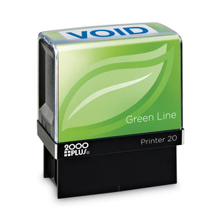 Cosco® Green Line Message Stamp, Void, 1 1/2 x 9/16, Blue (COS098373)
