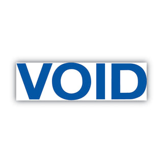 Cosco® Green Line Message Stamp, Void, 1 1/2 x 9/16, Blue (COS098373)