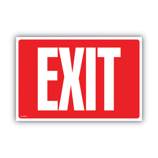 Cosco® Glow-in-the-Dark Safety Sign, Exit, 12 x 8, Red (COS098052)