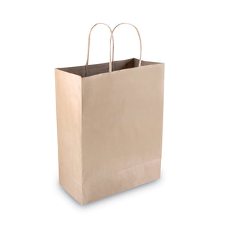 Cosco® Premium Shopping Bag, 10" x 13", Brown Kraft, 50/Box (COS091565)