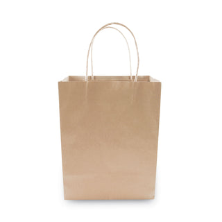 Cosco® Premium Shopping Bag, 8" x 10.25", Brown Kraft, 50/Box (COS098375)