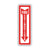 Cosco® Glow-In-The-Dark Safety Sign, Fire Extinguisher, 4 x 13, Red (COS098063)
