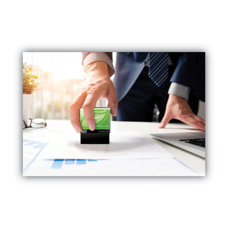 Cosco® Green Line Message Stamp, Void, 1 1/2 x 9/16, Blue (COS098373)