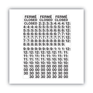 Cosco® Business Hours Sign Kit, 15 x 19, Red (COS098072)