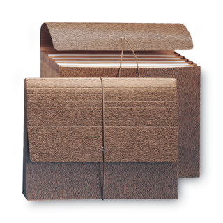 Smead™ Classic Expanding Partition Wallets, 5.25" Expansion, 6 Sections, Letter Size, Redrope, 10/Box (SMD72473)