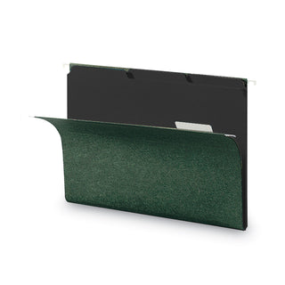 Smead™ Interior File Folders, 1/3-Cut Tabs, Letter Size, Black/Gray, 100/Box (SMD10243)