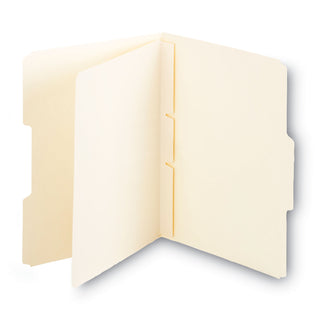 Smead™ Self-Adhesive Folder Dividers for Top/End Tab Folders, Prepunched for Fasteners, Letter Size, Manila, 100/Box (SMD68021)
