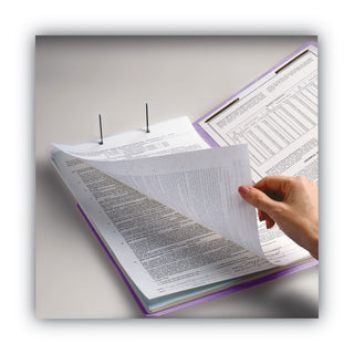 Smead™ Top Tab Colored 2-Fastener Folders, 1/3-Cut Tabs, Letter Size, Lavender, 50/Box (SMD12440)