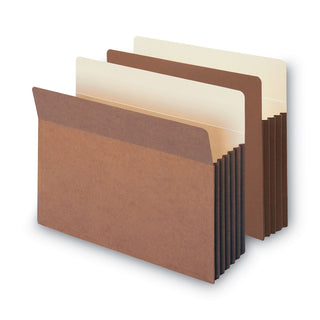 Smead™ Redrope Drop-Front File Pockets w/ Fully Lined Gussets, 3.5" Expansion, Letter Size, Redrope, 10/Box (SMD73264)