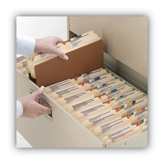 Smead™ Redrope Drop-Front File Pockets w/ Fully Lined Gussets, 3.5" Expansion, Letter Size, Redrope, 10/Box (SMD73264)