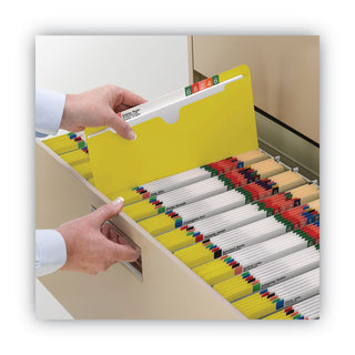 Smead™ Colored File Jackets with Reinforced Double-Ply Tab, Straight Tab, Letter Size, Yellow, 50/Box (SMD75571)