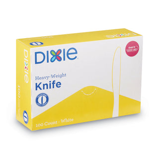 Dixie® KH207 White Heavyweight Plastic Knives, 7 1/2&quot; (DXEKH207)