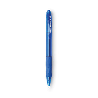 BIC® Velocity Atlantis Bold Retractable Ballpoint Pen, 1.6mm, Blue Ink & Barrel, 36/Pack (BICVLGB361BE)