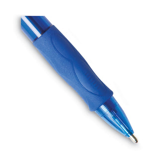 BIC® Velocity Atlantis Bold Retractable Ballpoint Pen, 1.6mm, Blue Ink & Barrel, 36/Pack (BICVLGB361BE)