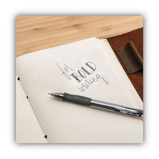 BIC® Velocity Atlantis Bold Retractable Ballpoint Pen, 1.6mm, Black Ink & Barrel, 36/Pack (BICVLGB361BK)