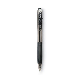 BIC® BU3 Retractable Ballpoint Pen, Bold 1 mm, Black Ink/Barrel, Dozen (BICBU311BK)