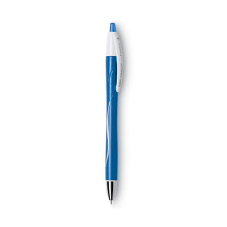 BIC® Atlantis Exact Retractable Ballpoint Pen, Fine 0.7mm, Blue Ink/Barrel, Dozen (BICVCGN11BE)