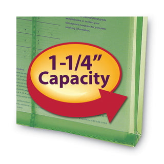 Smead™ Poly String & Button Interoffice Envelopes, String & Button Closure, 9.75 x 11.63, Transparent Green, 5/Pack (SMD89543)