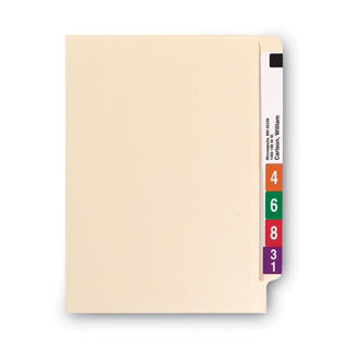 Smead™ Heavyweight Manila End Tab Folders, 9" Front, Straight Tab, Letter Size, 100/Box (SMD24109)