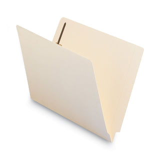 Smead™ Manila Reinforced End Tab 2-Fastener Folders with Antimicrobial Product Protection, Straight Tab, Letter Size, 50/Box (SMD34116)