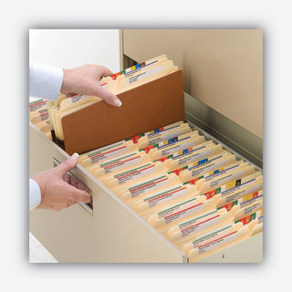 Smead™ Redrope Drop Front File Pockets, 3.5" Expansion, Letter Size, Redrope, 25/Box (SMD73224)