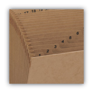 Smead™ Indexed Expanding Kraft Files, 31 Sections, 1/31-Cut Tab, Letter Size, Kraft (SMD70168)