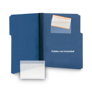 Smead™ Self-Adhesive Poly Pockets, Top Load, 5-5/16 x 3-5/8, Clear, 100/Box (SMD68153)