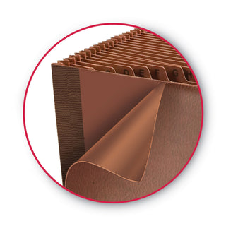 Smead™ TUFF Expanding Files, 21 Sections, 1/21-Cut Tab, Letter Size, Redrope (SMD70318)