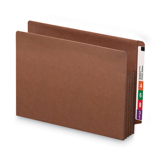 Smead™ Heavy-Duty Redrope End Tab TUFF Pockets, 3.5" Expansion, Letter Size, Redrope, 10/Box (SMD73780)