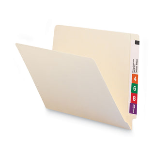 Smead™ Heavyweight Manila End Tab Folders, 9" Front, Straight Tab, Letter Size, 100/Box (SMD24109)