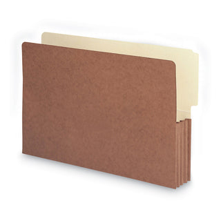 Smead™ Redrope Drop-Front End Tab File Pockets, 3.5" Expansion, Legal Size, Redrope, 10/Box (SMD74624)