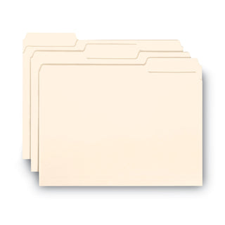 Smead™ Interior File Folders, 1/3-Cut Tabs, Letter Size, Manila, 100/Box (SMD10230)