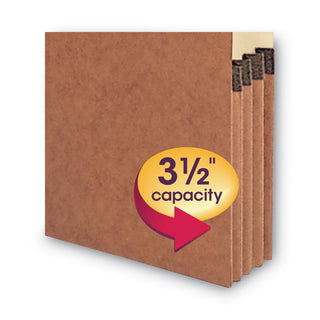 Smead™ Redrope Drop-Front End Tab File Pockets, 3.5" Expansion, Legal Size, Redrope, 10/Box (SMD74624)