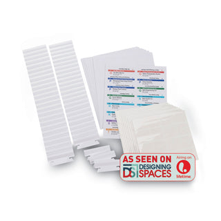 Smead™ Viewables Hanging Folder Tab and Label Bulk Pack Refill, 1/3-Cut Tabs, Assorted Colors, 3.5" Wide, 100/Box (SMD64910)